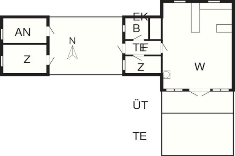 6 Person Holiday Home In Ansager Esterno foto